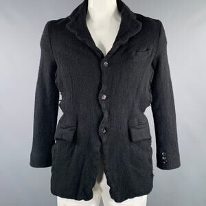 COMME des GARCONS 2022 Size L Black Wool Blend Jacket